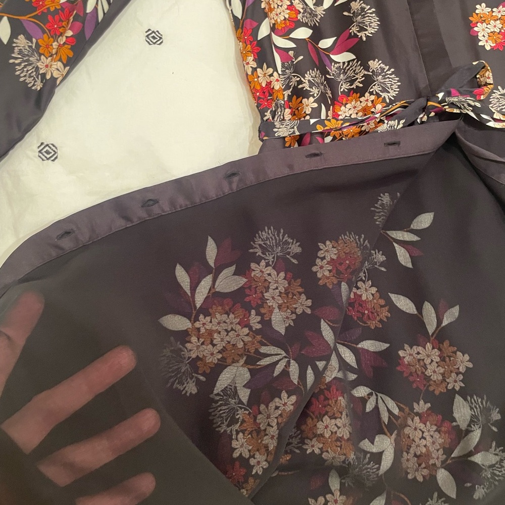 Massimo Dutti Button Up Tie Dress View 6